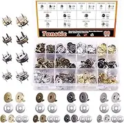 Tanstic 88 Sets 14mm and 18MM 4 Color Magnetic Button Clasps Snaps Fastener Clasps Button Knitting Buttons Sets for Sewing, Craft, Purses, Bags, Clothes, Leather