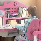 2pcs/set Students Desk Chair Widened Desktop Reading Children Study Drawer Table