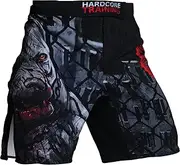 [Hardcore Training] Fight Shorts Men's Boxing MMA Combat BJJ Grappling Fitness Muay Thai Kickboxing No Gi