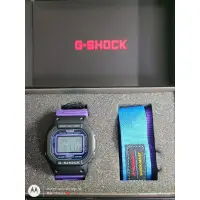 在飛比找蝦皮購物優惠-CASIO G-SHOCK 特殊色(藍紫）帆布錶帶電子錶dw