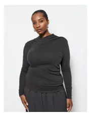 [Commonry] Leah Top in Charcoal