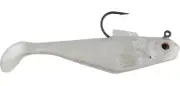 Berkley Powerbait Pogy Swim Shad 2” Pearl Red Eye