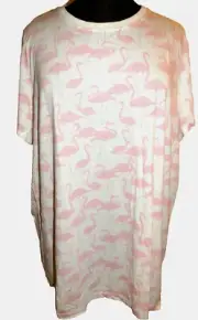 TORRID Classic Fit Flamingo Coastal Beachy Print Tee Shirt Plus Size 3X