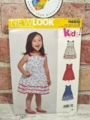 New Look N6610 Toddlers Dress Pattern Size 1/2-4 Uncut New