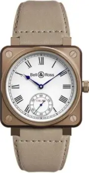 New Bell & Ross Instruments Ltd Ed 46mm w/ Tan Strap Watch BR01-CM-203-B-V-057