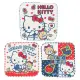 小禮堂 Hello Kitty 純棉方巾3入組 16x16cm (紅餅乾款)