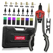 Rivet Nut Tool with a Step Drill Bit & 90 Rivnuts, 13" 14 inch rivet nut tool