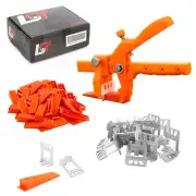 Levelling System 3000x High Flaps 1mm +600x Wedges+Pliers Tiles 12-20mm