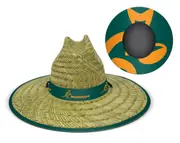 Wallabies Australian Rugby Union Wide Brim Straw Hat Cap