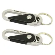 2x Connect Stainless Steel Carabiner Snaptrap Micro Key/Tools Holder Secure 14cm