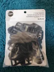Dritz 1" Strap Adjusters BK155, 24pc
