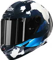 Nolan X-804 RS Ultra Carbon Checa 30th Anniversary, full face he , color: Dark Blue/White/Light Blue , size: S