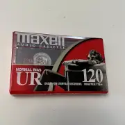 MAXELL UR 120 Min Blank Audio Normal Bias Cassette Tape **New Factory Sealed**