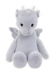 Bear & Me Draco Dragon Grey Plush – Soft Fantasy Stuffed Animal for Kids