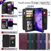 Wallet Leather Case 10 Cards Cover For OPPO A80 A79 A38 A58 A78 A96 Find Reno12