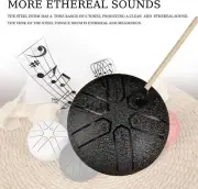 Steel Tongue Drum Rain Chime Rain Drum Instrument For Outside, Drum Handpan