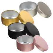 24 Pcs Round Tins Candle Essential Oil Jar Travel Jars for Candles Making Empty