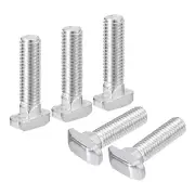 30Pcs T-Slot Bolts, M8 x 35mm Hammer Head Bolt for 4040 Series, Silver