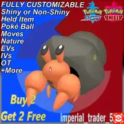 Pokémon Sword and Shield ✨ Shiny Dwebble ✨ W/ Best 6IV Customizable