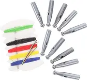 [TOVINANNA] 10pcs Light Grey Umbrella Tail Beads Durable Plastic Replacement Parts for Sun Rain Umbrellas Easy Installation with Hole