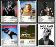 JZHLLOY Travis Music Poster, Music Aesthetic Wall Decor for Home and Office, Gifts Merch for Music Lovers (8 x 10 Poster, Set of 6)