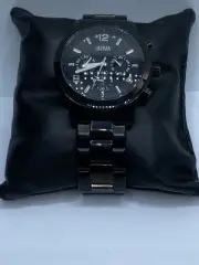 GUESS WATERPRO Chrono Black Dial Men's Stainless Steel Watch