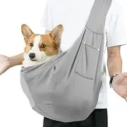 Cat Carrier - Reversible Dog Carrier with Shoulder Strap and Bag | Comfortable Puppy Chest Bag for Small Cats, Dogs and Pets, Hands-Free Travel Bag for Indoor and Outdoor Use