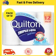 Paper Towel Quilton 3 Ply White (60 Sheets Per Roll) Pack of 12,FREE SHIP