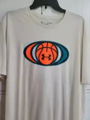 Mens Under Armour Light Tan shirt NEW Basketball Size XXL