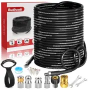150 FT Sewer Jetter Kit for Pressure Washer, 5800 PSI High-Pressure Drain Cle...