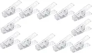 20 PCS Mini Transparent Plastic Clear Clips, Amaezorx Mini Clear Photo Clips, Underwear Sock Clip, Beach Towel Clips, Clear Hooks Mini Clips for Clothes