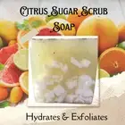 Handmade Citrus Sugar Scrub Soap. Hydrates, Exfoliates.