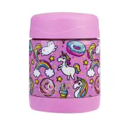 Oasis Kids Stainless Steel Double Wall Insulated Kids Food Flask (300ml) Unicorn