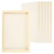 Patikil 8"x12" Wood Panels Board, 6 Pack Unfinished Square Art Canvas Panel P...