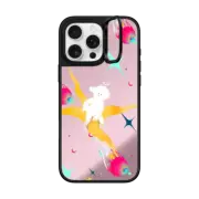 iPhone 16 Pro Max Mirror Ring Stand Case MagSafe Compatible Space puppy