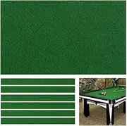 Boshen Billiard Cloth Pool Table Felt Cloth with 6 Cloth Strips for 7/8/9 Foot Table Fast Pre-Cut Rails, 3 Fabrics for Choice