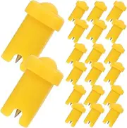 [FRCOLOR] 100pcs Glue Bottle Anti-blocking Needle Lash Remover for Lash Extensions Glue Rings for Eyelash Extensions Duo Eyelash Glue Lash Extension Remover Stainless Steel Nozzle Cork