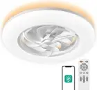CHANFOK Ceiling Fans with Lights 22" LED Dimmable Ceiling Fans with Remote Cont