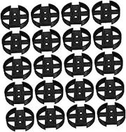 BCOATH Computer Tower Stand for Floor Mobile CPU Stand Pc Tower Holder Foot Pad 20pcs Set Black Smooth Surface Sturdy Construction Simple Design Keep Computer Clean Ventilated