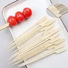 100Pcs Barbecue Tools Wood Barbecue Skewers Natural BBQ Bamboo Skewers