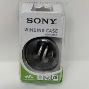 Sony Walkman MDR-E828LP Stereo Earbuds Gray with Winding Case. NEW.