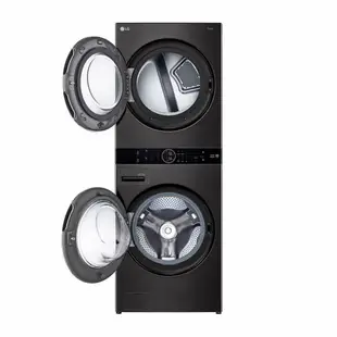 【LG 樂金】 WashTower™ AI智控洗乾衣機 WD-S1916B(黑色) 附基本安裝