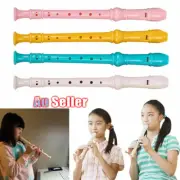 8-hole Instrument with Music Cleaning Rod Colorful Descant Recorder Soprano