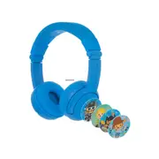 BuddyPhones Play+ Wireless Bluetooth Volume-Limiting Kids Headphones (Cool Blue)