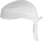 [SHERCHPRY] Cycling Headscarf Cap Soft Comfortable One Size Quick Dry Bike Hat for Outdoor Activities White