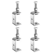 4pcs 304 Stainless Steel C Clamps 2.17" (55mm) Wide Jaw Opening Wood Clamps