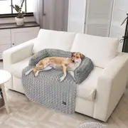 Pawz Pet Calming Bed Dog Mat Protector Sofa Cover Washable Removable Portable L