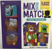 Mix and Match Cube Puzzles (9) Character Blocks (18) Characters Young Children