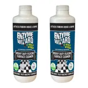 2PK Enzyme Wizard Organic Heavy Duty Floor/Surface Grease & Grime Cleaner 1L