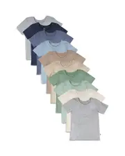 Honest Baby Boys' Short Sleeve Tees, Pack of 10 - Baby